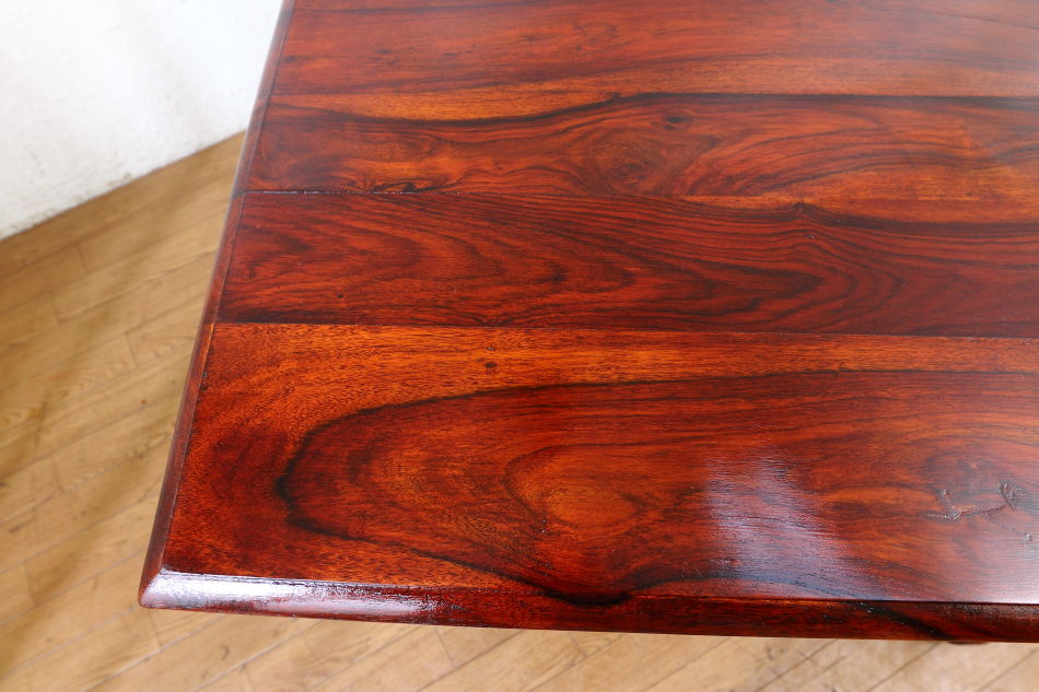 インディアン・ローズウッド 4レッグダイニングテーブル｜アンティーク