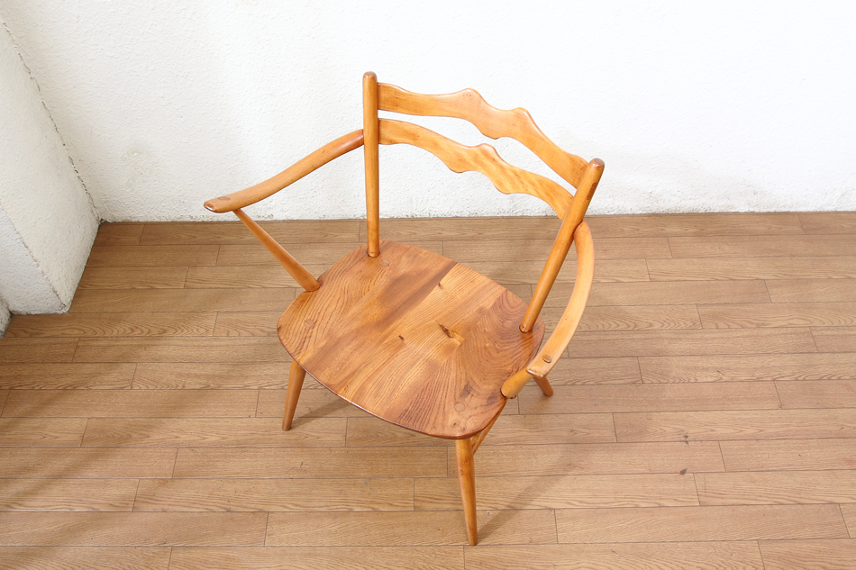 アーコールErcol ラダーバックカウホーンアームチェア ｜アンティーク