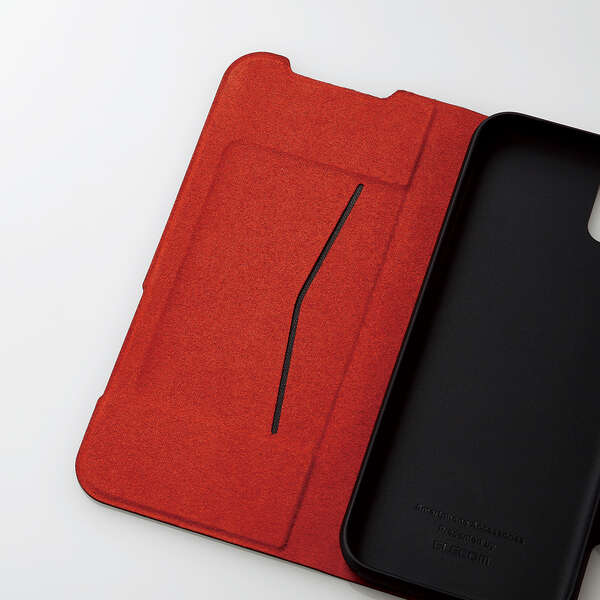 かんたんスマホ3 ソフトレザーケース 薄型 磁石付 | エレコム