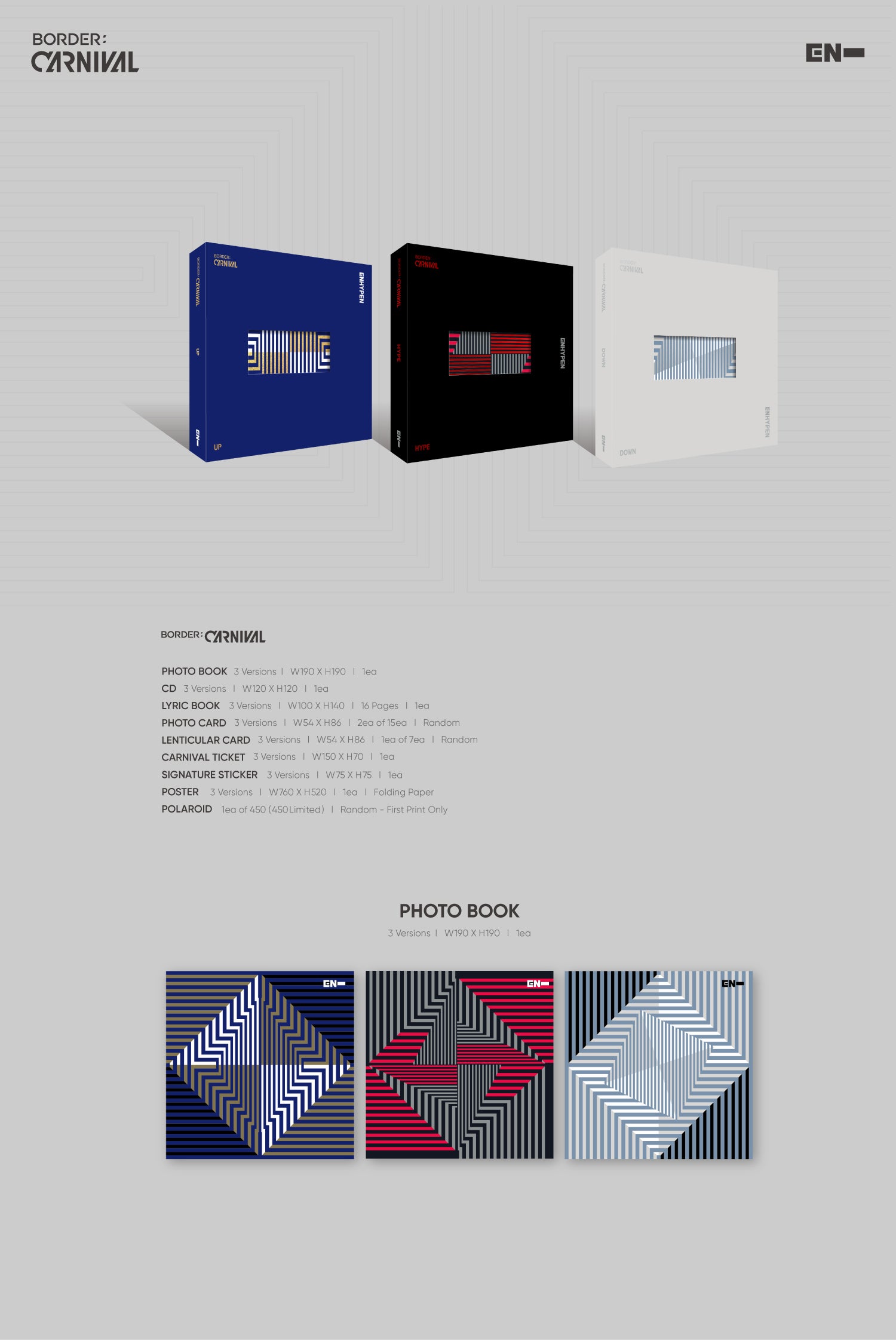 BORDER : CARNIVAL (UP VER.) - ENHYPEN Store