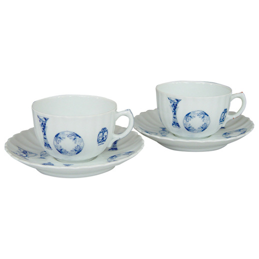 深川製磁】ブルーチャイナ ペア碗皿 - 福屋オンラインストア