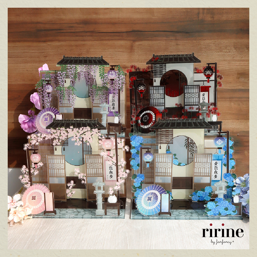 ririne by fanfancy＋】アクリルジオラマ 桜/紫陽花/藤/彼岸花