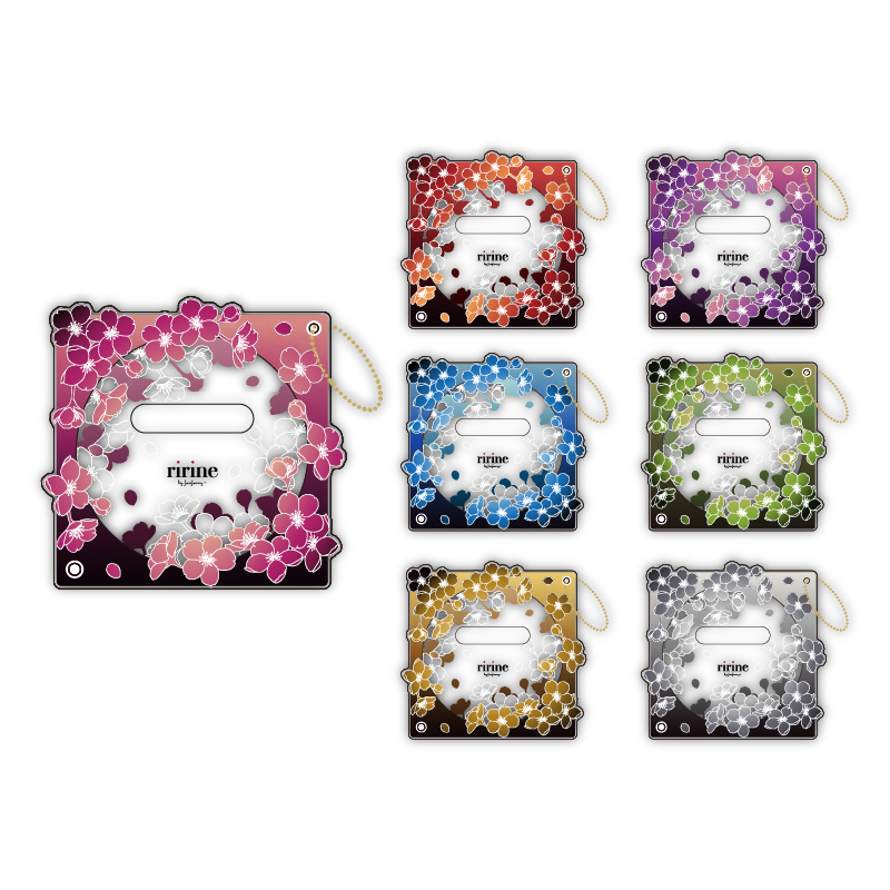 缶バッジアクリルフレーム75mm 夜桜 緑| FUKUYA ONLINE フクヤオンライン