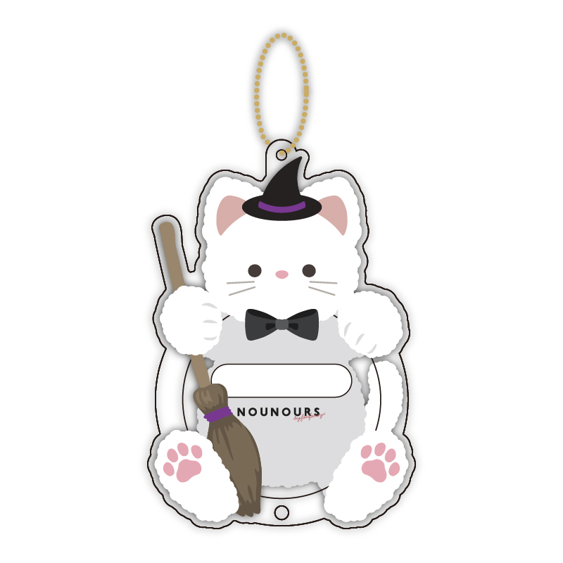 缶バッジアクリルフレーム アニマル ハロウィン ウィッチねこ| FUKUYA