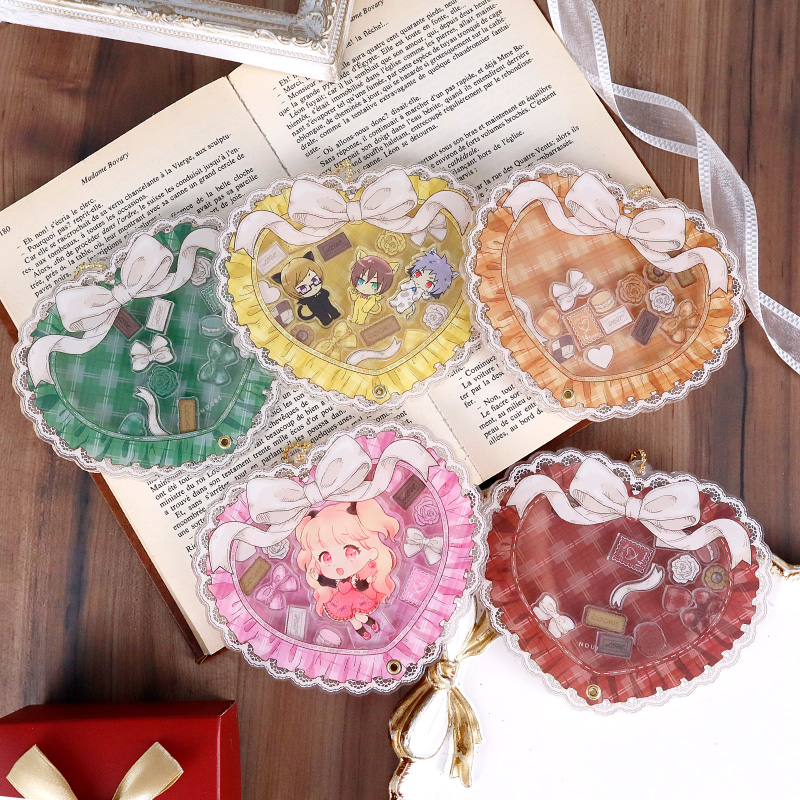 クラシックチェックハートアクリルフレーム オレンジ| FUKUYA ONLINE