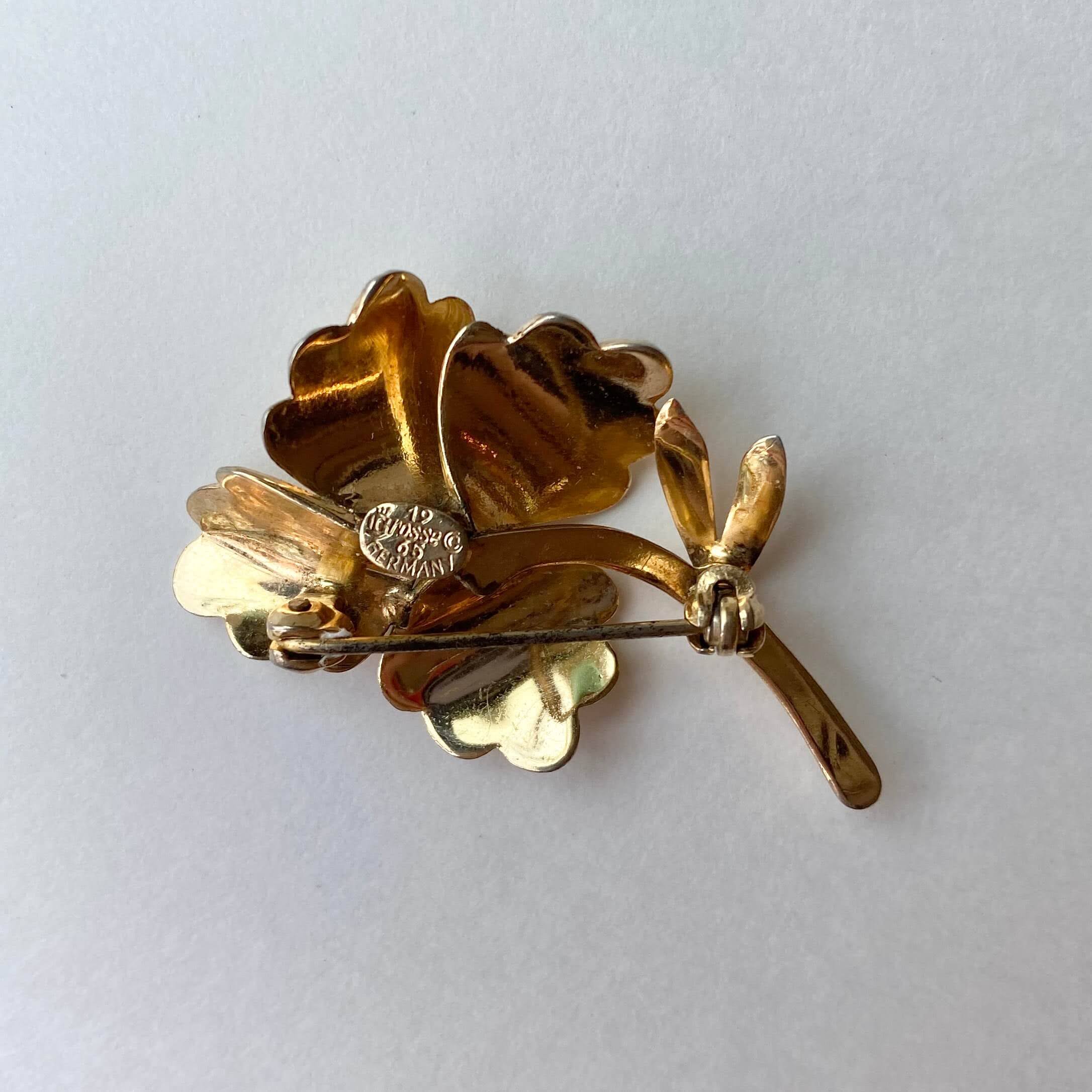 Atelier Ninon / ヴィンテージ「グロッセ」フラワーブローチ