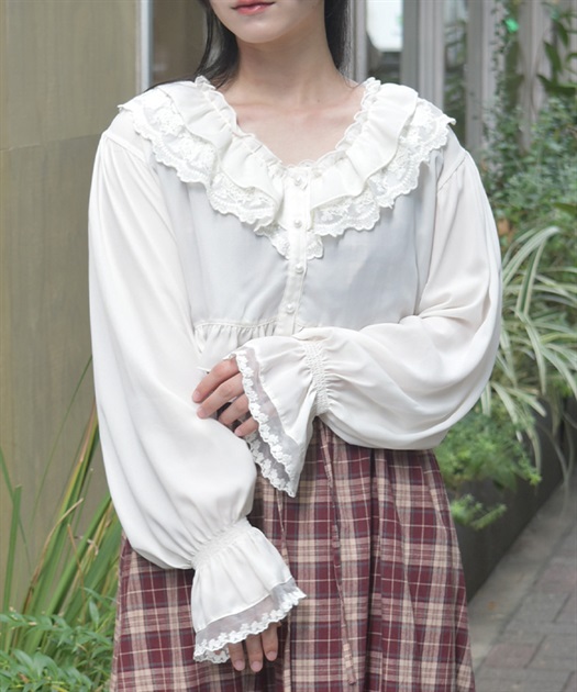 ボレロ風フリルブラウス【期間限定価格】 | axes femme online shop