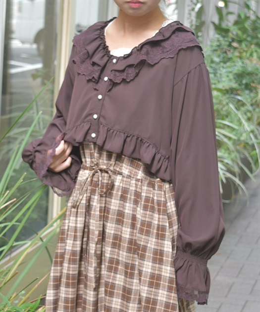 ボレロ風フリルブラウス【期間限定価格】 | axes femme online shop