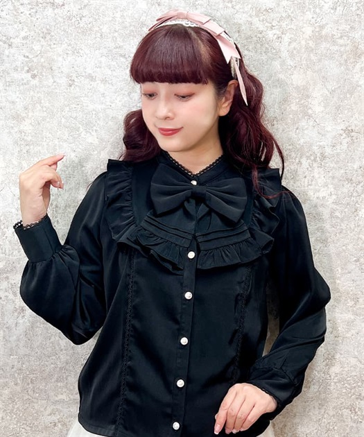 ヴィンテージサテンブラウス | kawaii | axes femme online shop