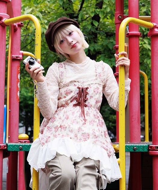 花柄レースチュニック | axes femme | axes femme online shop