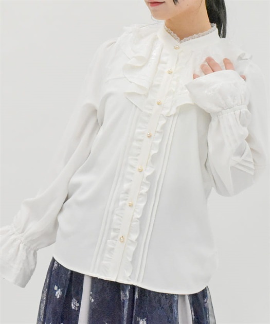 ピンタック使フリルブラウス | axes femme online shop