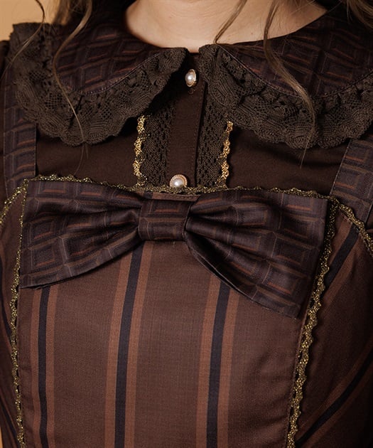 ボンボンショコラ柄ジャンパースカート【受注生産】 | Chalmiere