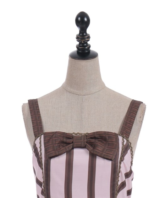 ボンボンショコラ柄ジャンパースカート【受注生産】 | Chalmiere