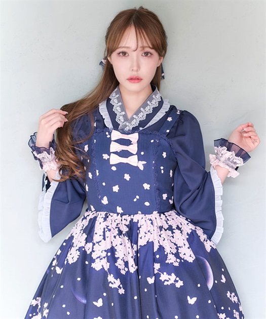 桜柄ジャンパースカート | kawaii | axes femme online shop