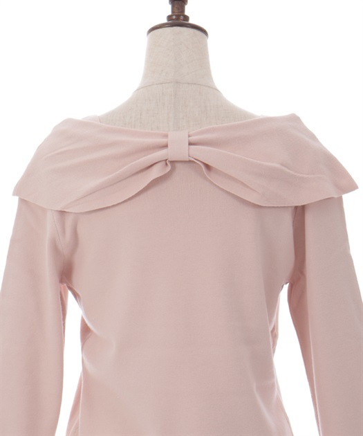 雪桜刺繍オフショル風ニット | axes femme -outlet- | axes femme