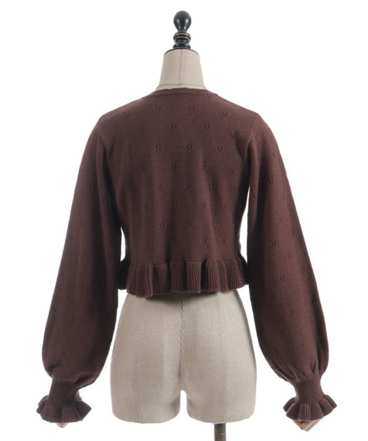 いちご刺繍ニットボレロ | Chalmiere | axes femme onlineshop