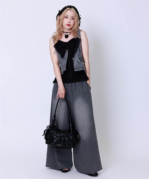 レーシービッグリボンキャミ【期間限定価格】 | axes femme online shop