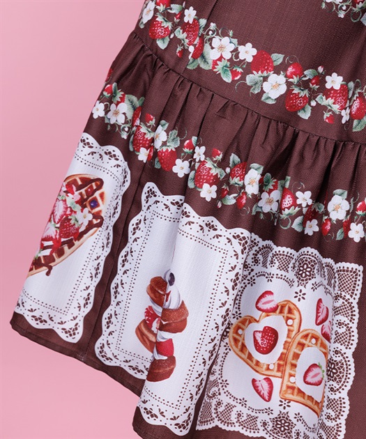 ベイクドベリーロング丈ジャンパースカート【三次予約】 | Chalmiere