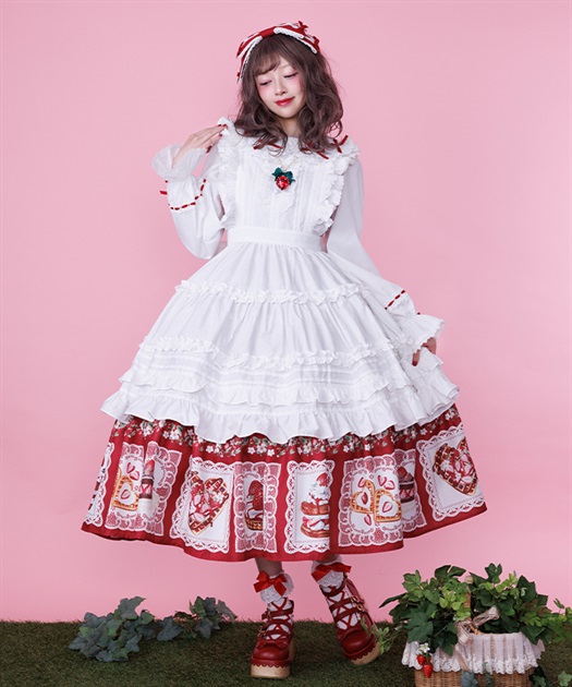 コットンフリルエプロン | Chalmiere | axes femme onlineshop