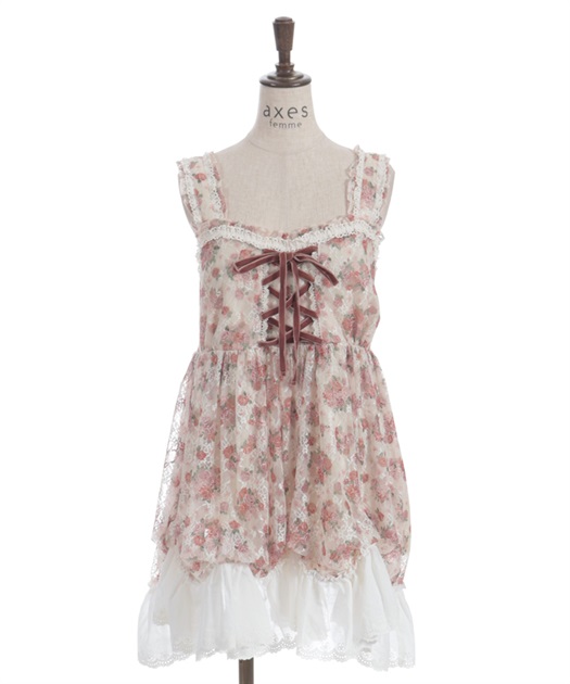 花柄レースチュニック | axes femme | axes femme online shop