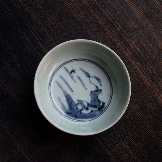 江戸時代 古伊万里 染付皿 くらわんか 古伊万里染付 くらわんか皿 江戸