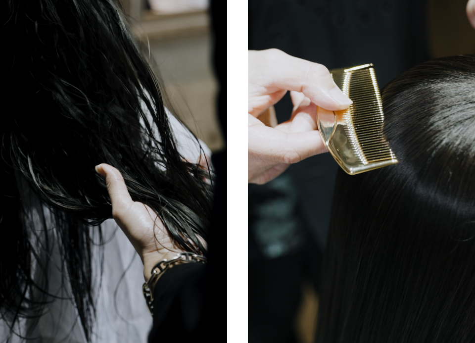 ハイライン ザ ヘアコーム (半月 ブラック)