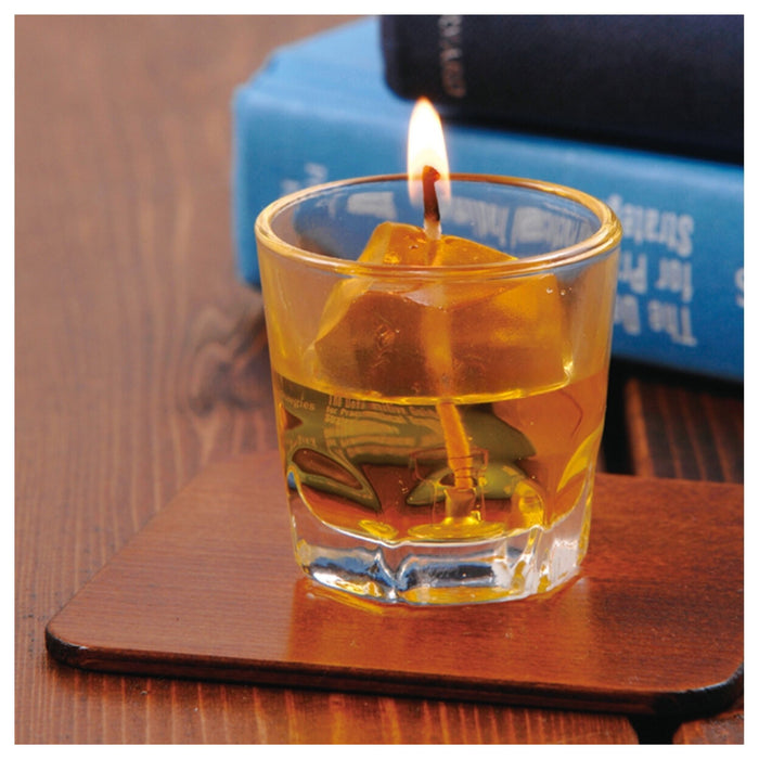 ろうそく 『故人の好物シリーズ』ウイスキーロックキャンドル — 仏壇