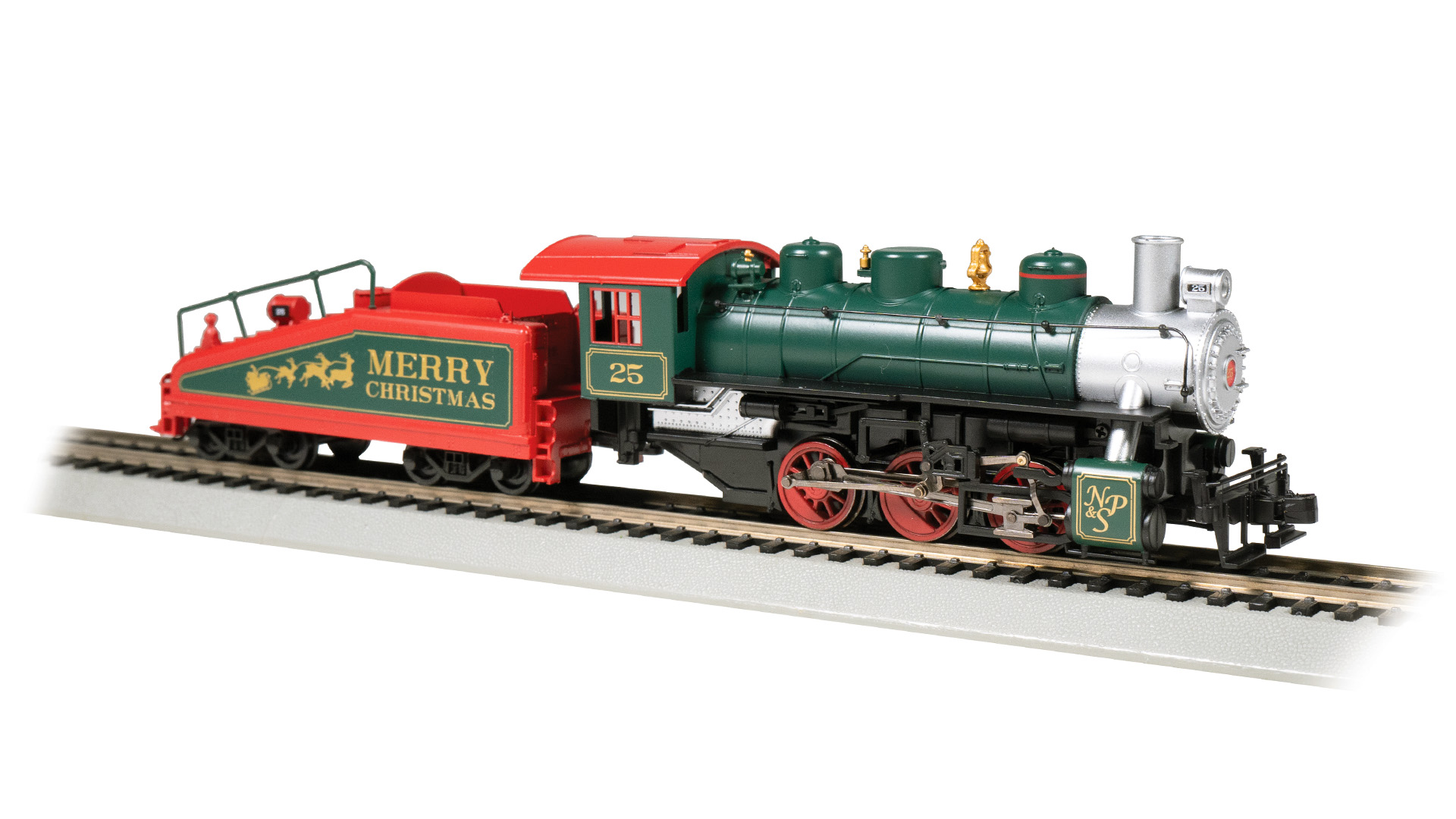 USRA 0-6-0 w/ Smoke & Slope Tender - North Pole & Southern® #25