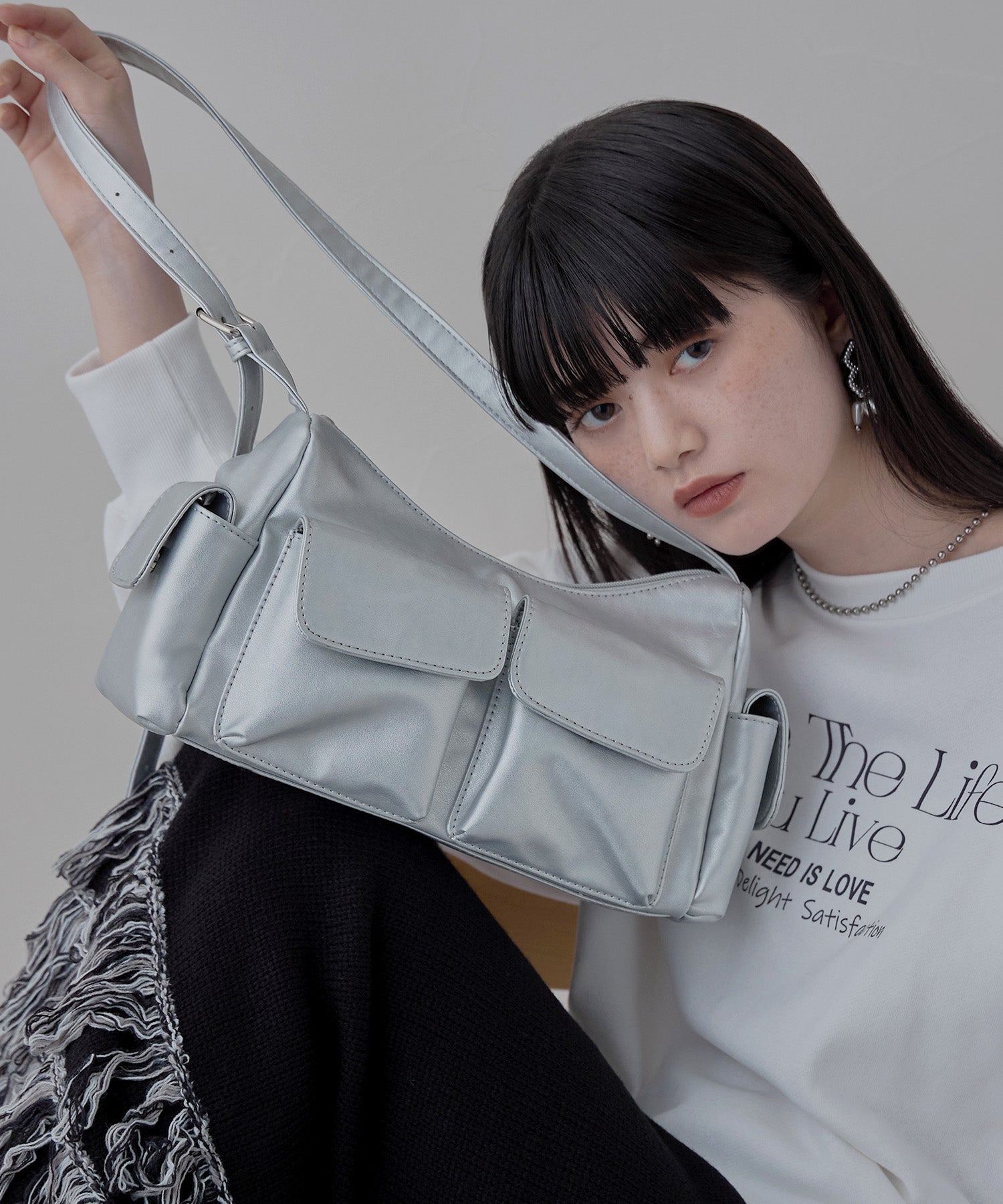 アウトポケットワンハンドルショルダーバッグ｜ショルダーバッグ - etoll.