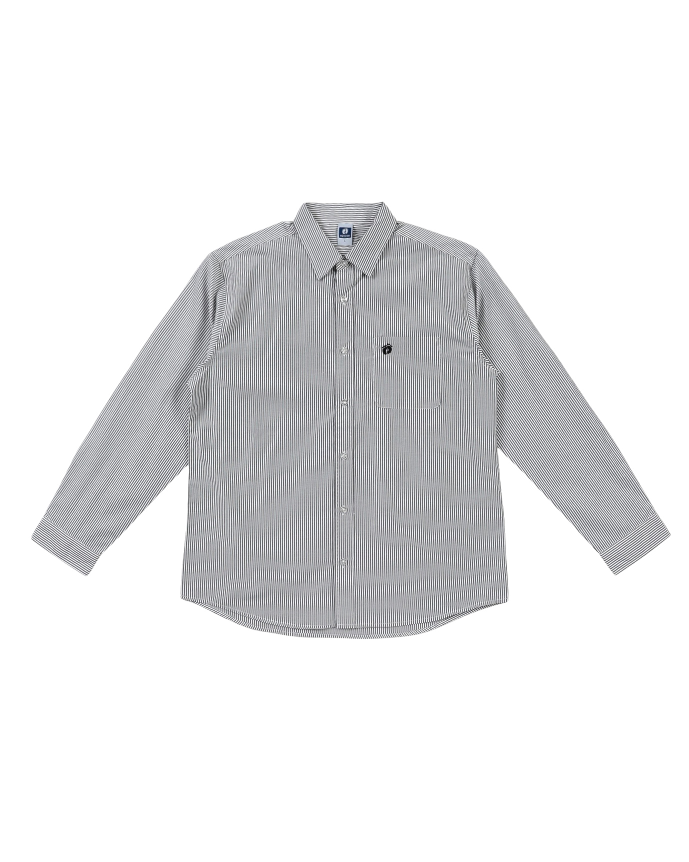 HANGTEN】ワンポイント刺しゅうストライプシャツ - BLUEMATEオンライン