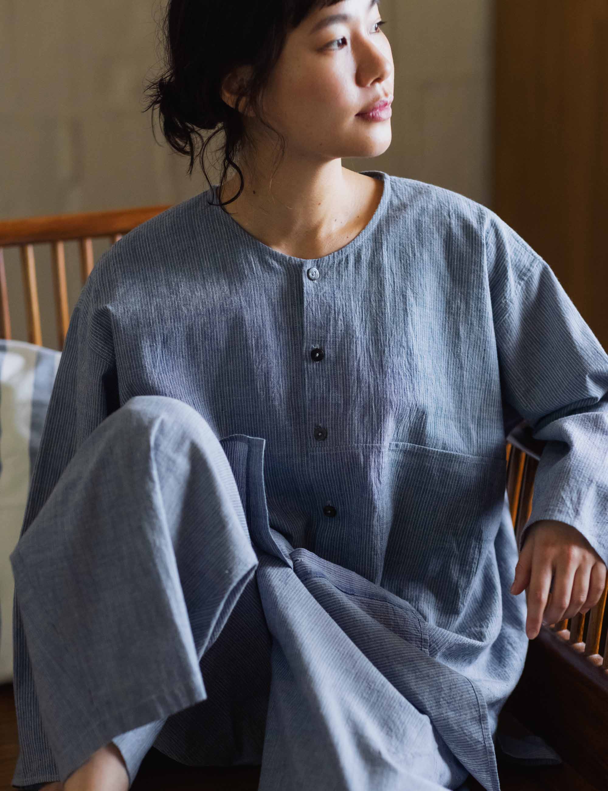 カーディストライプのレディスブラウス / ババグーリ | ヨーガンレール