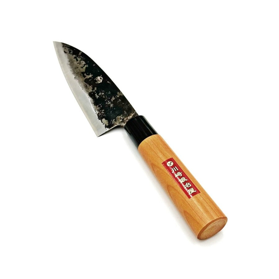 Kawasaki Blacksmith Kurouchi Santoku Kitchen Knife 160mm