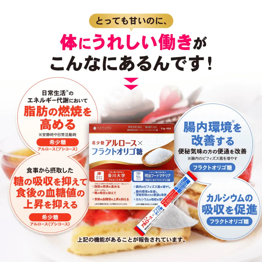 香川大学研究素材使用 アルロース(希少糖)＆フラクトオリゴ糖 | 脂肪