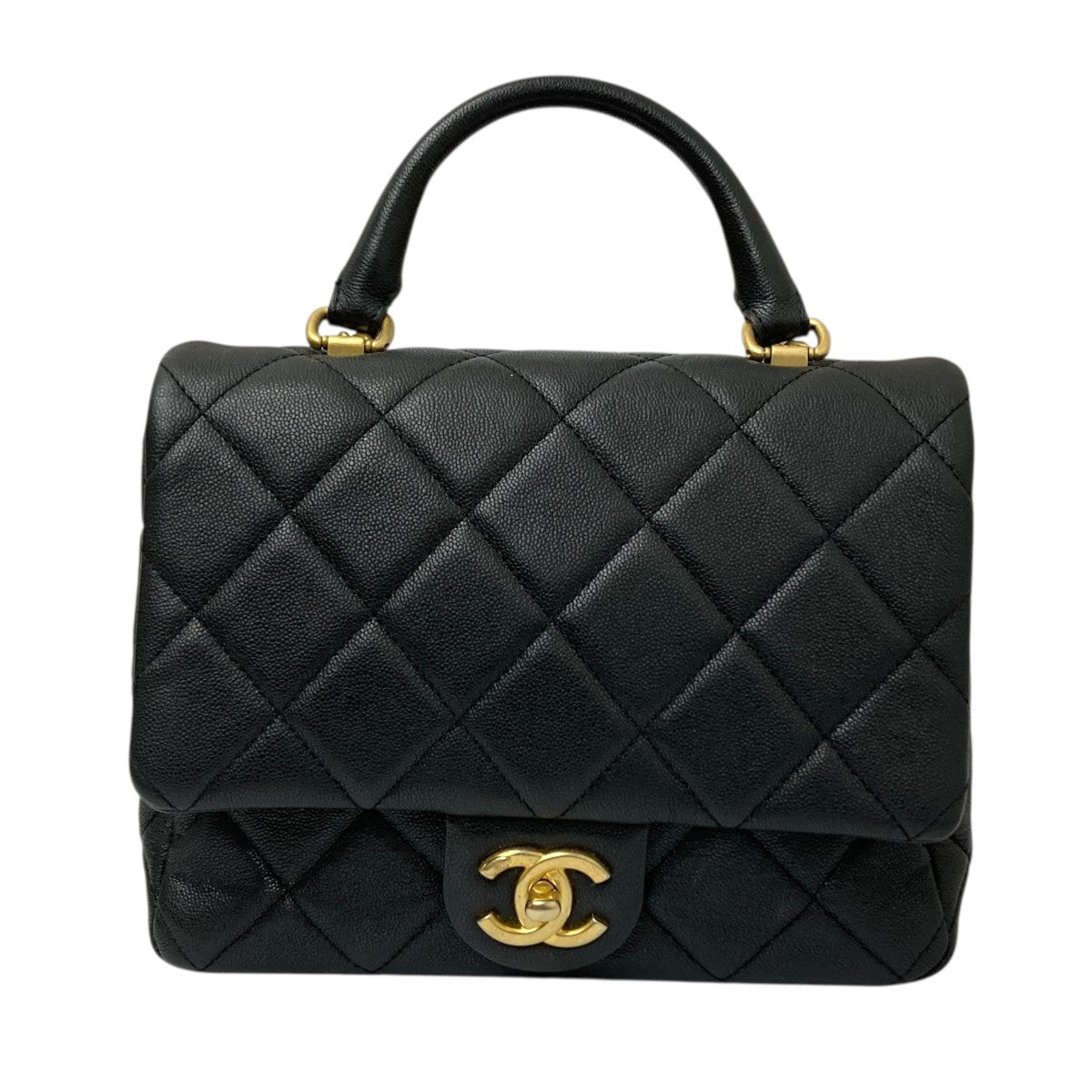 CHANEL(シャネル) シャネル トップハンドルキャビアスキンマトラッセ