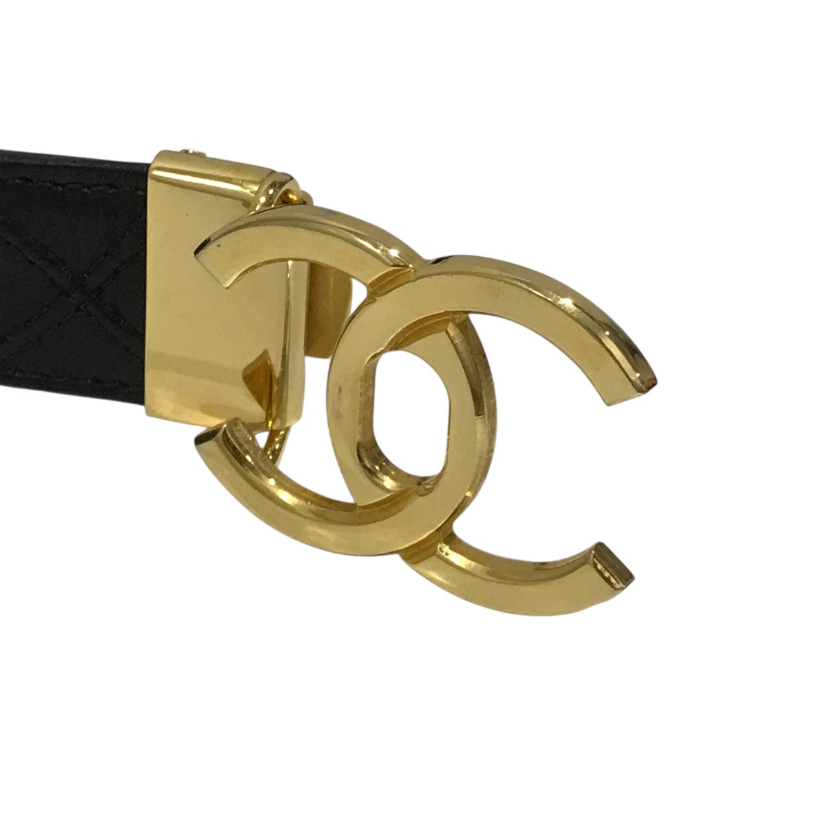 CHANEL(シャネル) ココマークレザーベルト ブラック サイズ 65/26