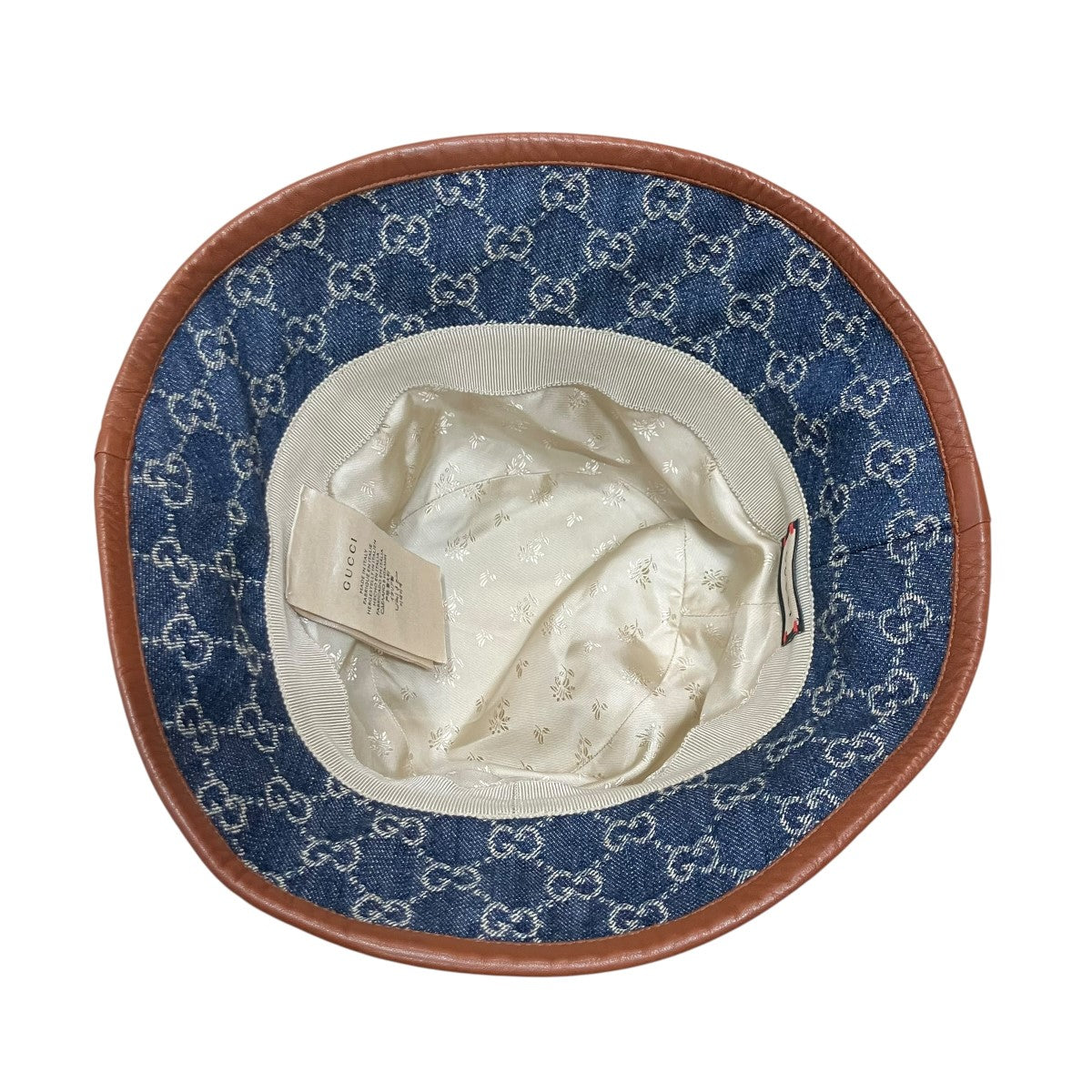 GUCCI(グッチ) GGモノグラムバケットハット 576371 インディゴ サイズ