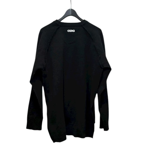 CDG(シーディージー) OUTSIDE SEAM LONG BACK PULLOVER ブラック