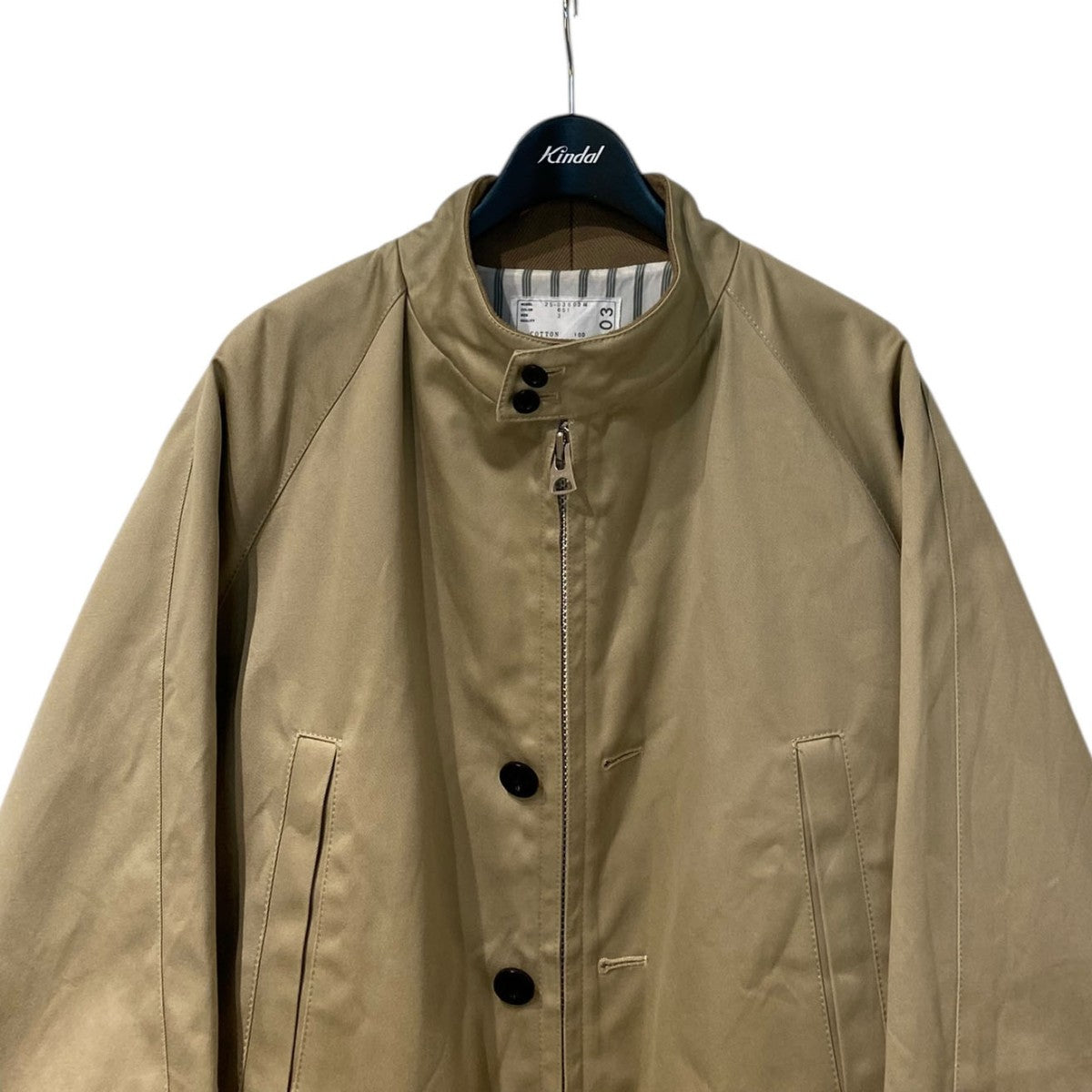 sacai(サカイ) 25SSCotton Chino JacketスイングトップZIPジャケット25