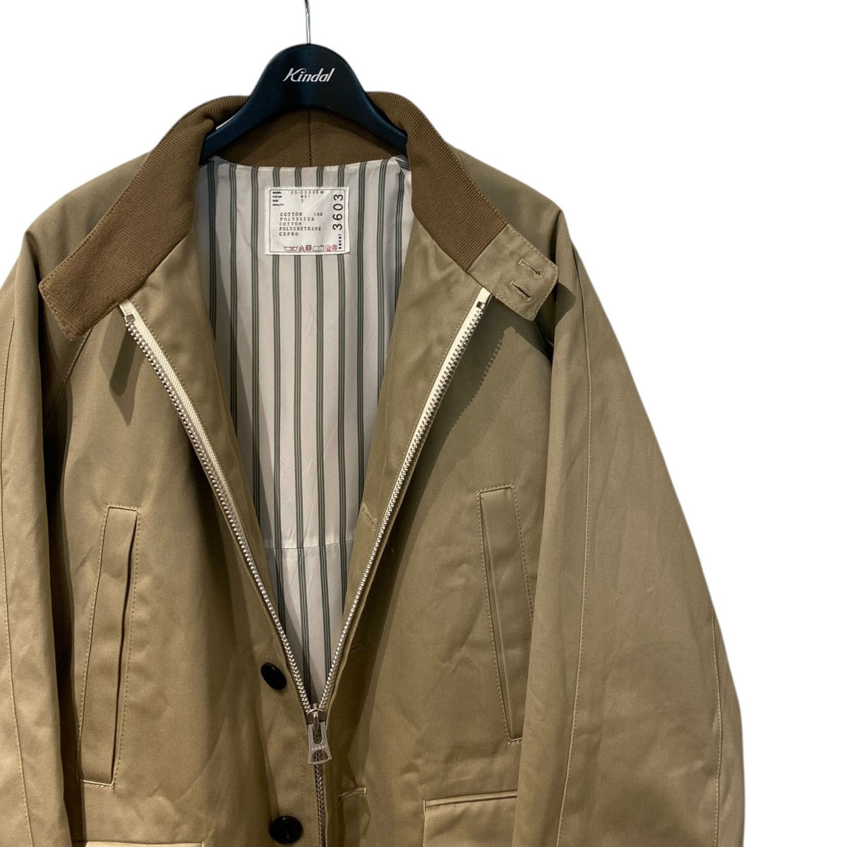 sacai(サカイ) 25SSCotton Chino JacketスイングトップZIPジャケット25