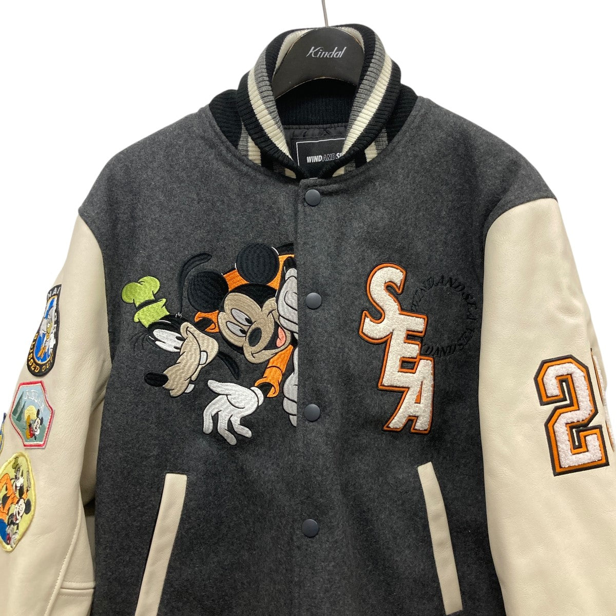 HYSTERIC Wind and Sea スタジャン Mサイズ レッド GLAMOUR x WIND AND