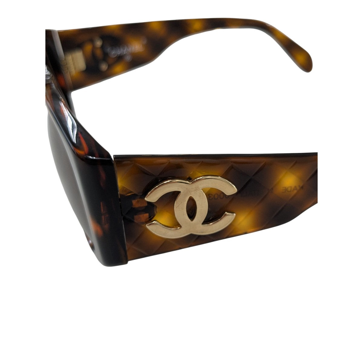 ビンテージ CHANEL バイカラー サングラス 箱付き マトラッセココ