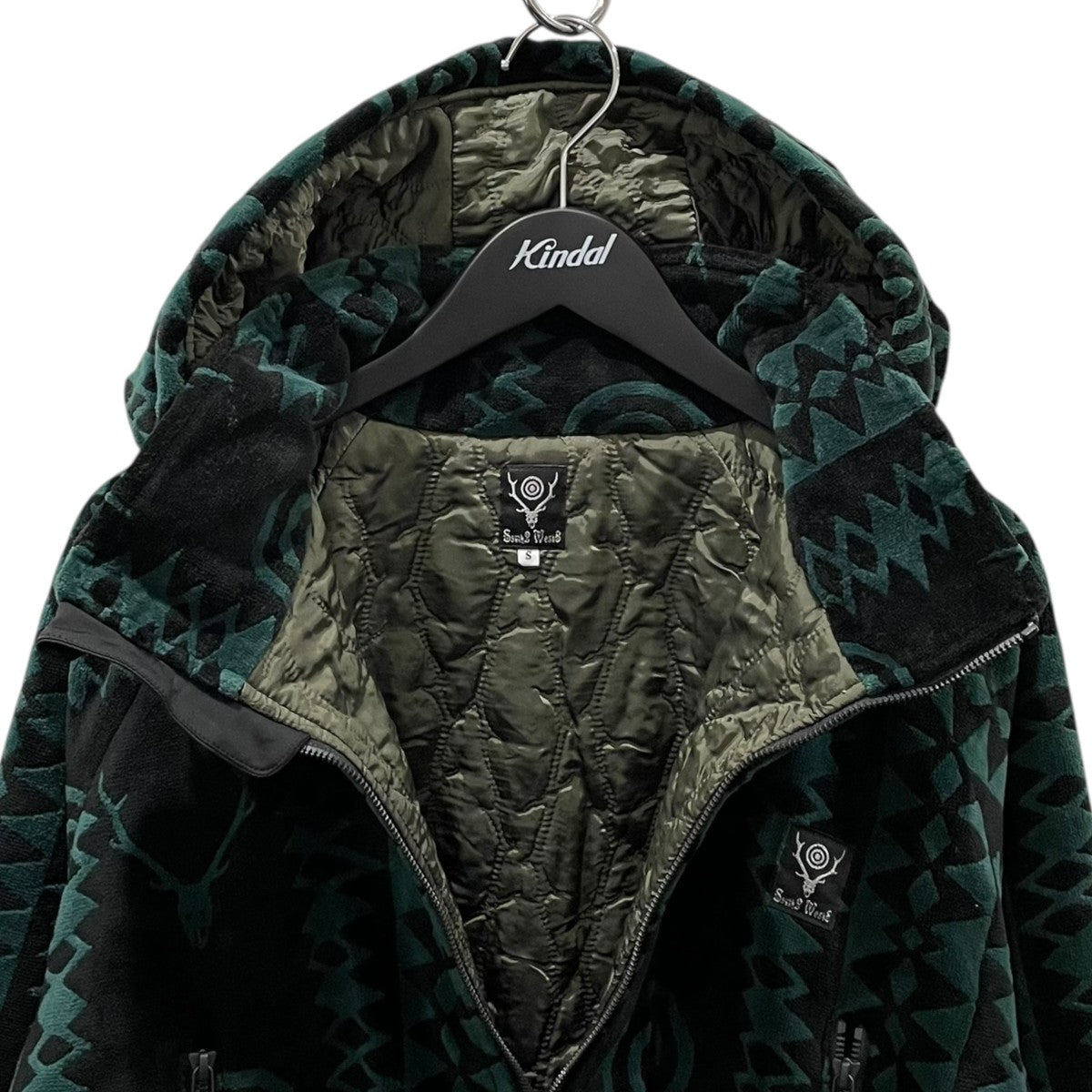 south2 west8(サウス2ウエスト8) フーデッド中綿ジャケット WEATHER