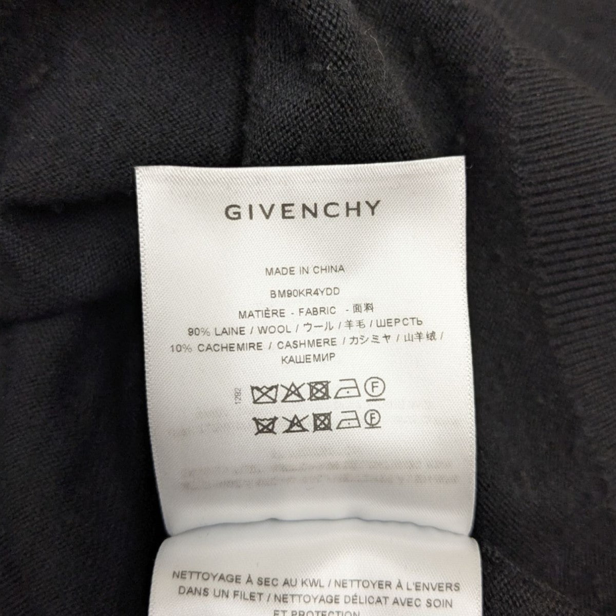 GIVENCHY(ジバンシィ) クルーネックニット BM90KR4YDD ブラック サイズ
