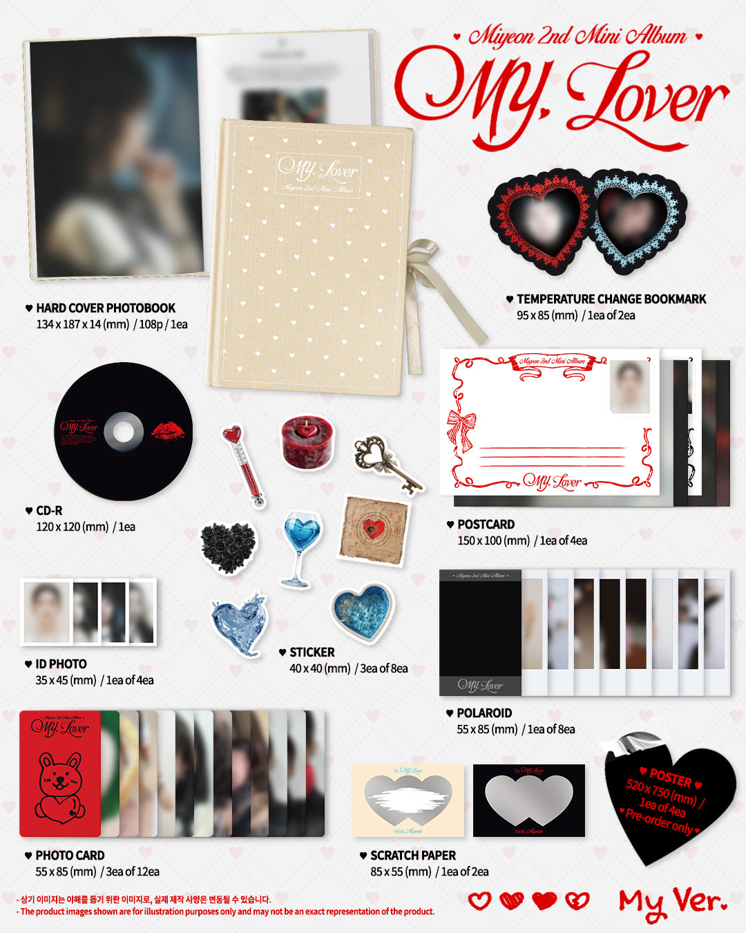 MIYEON - MY, LOVER (2ND MINI ALBUM) [KPOP NARA EXCLUSIVE] – Kpop Nara