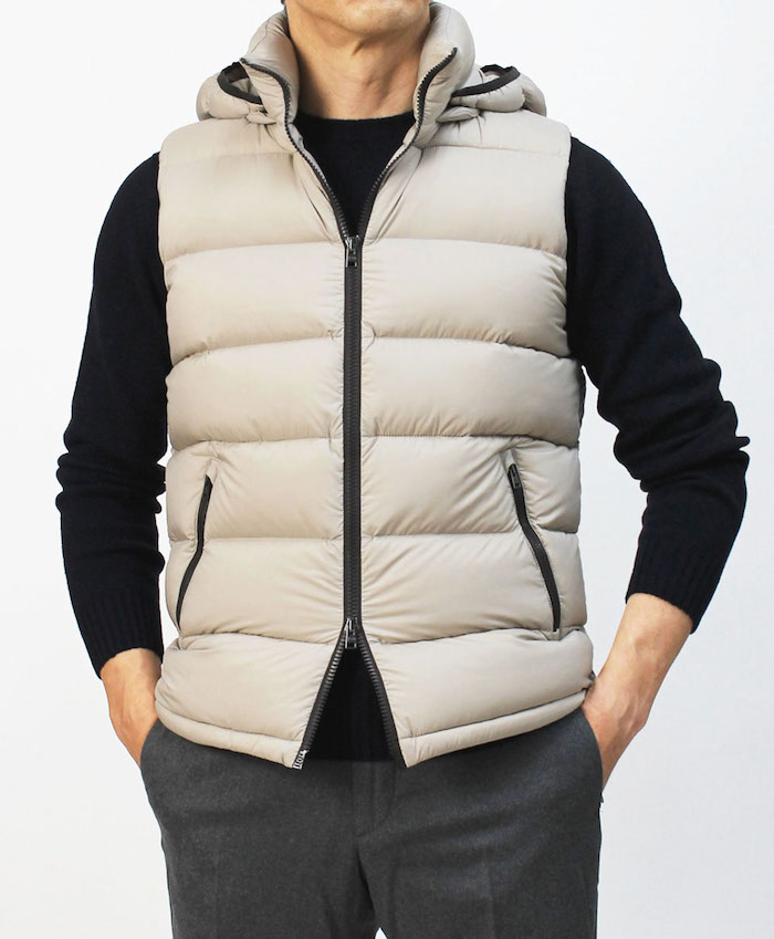 ヘルノ / HERNO / 軽量 超マットナイロン ダウン ベスト / ダウン ジレ