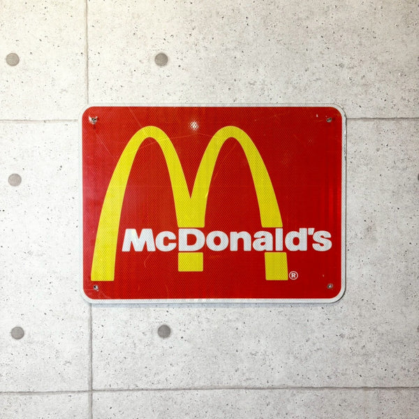 看板 【McDonald's（マクドナルド）】 スチール看板 メタルサイン