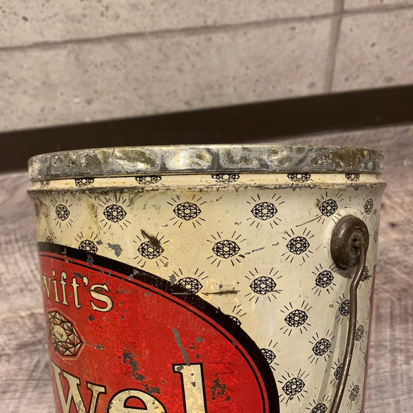 ブリキ缶 ショートニング缶 ボックス BOX Jewel ヴィンテージ