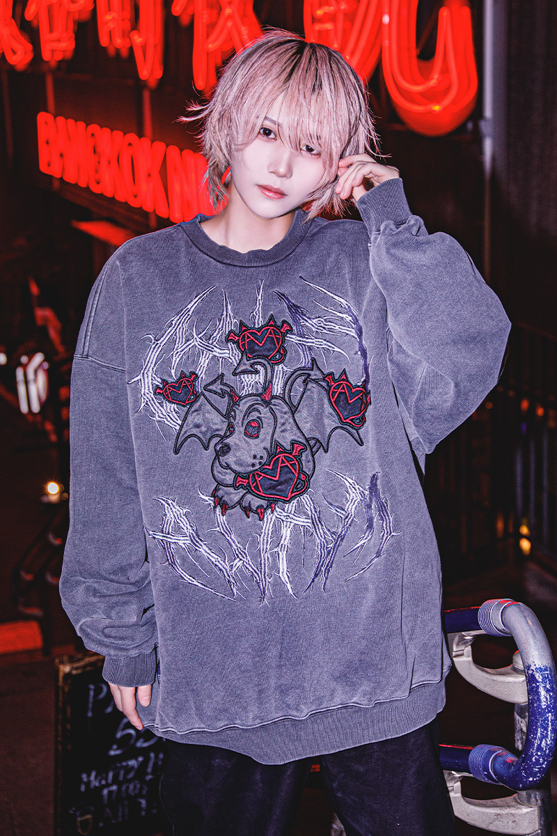 AVAM×GALFY×GEKIROCK CLOTHINGコラボ・スウェット BLACK / ロック