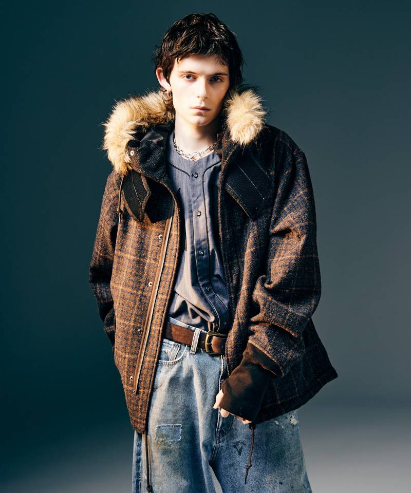 予約商品】glamb(グラム)High Neck Short Mods Coat / ハイネック