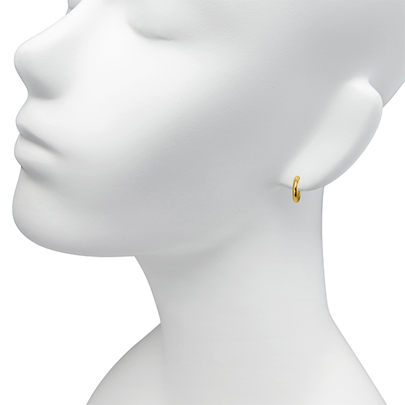 K18イエローゴールド フープピアス 10mm | 高品質 金・プラチナ